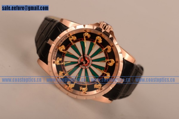 1:1 Clone Roger Dubuis Excalibur Knights of the Round Table II Watch Rose Gold RDDBEX0495RGC